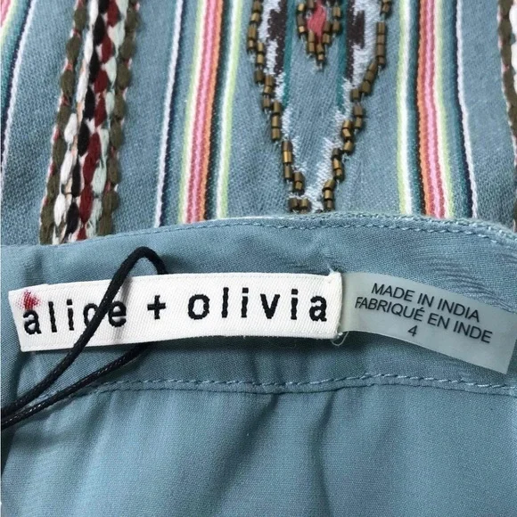 NWT Alice & Olivia Beaded Skirt size 4